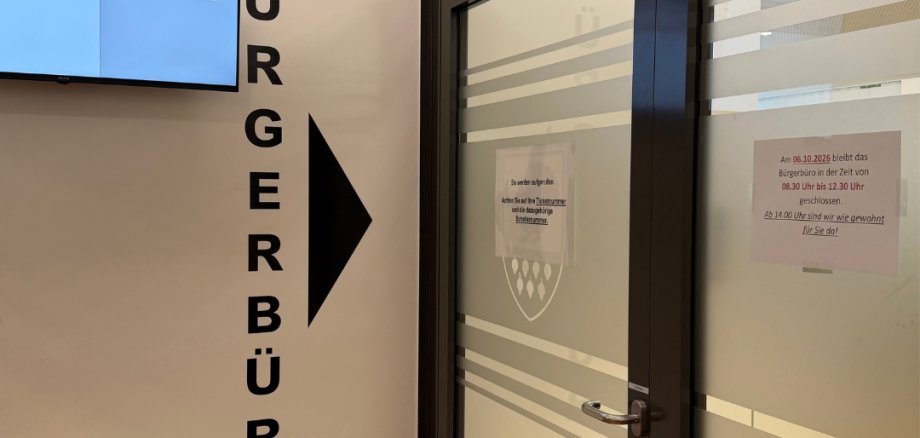Bürgerbüro Eingang