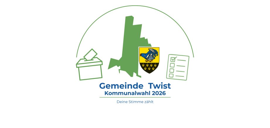 Logo Kommunalwahlen Gemeinde Twist Bürgerbüro Eingang